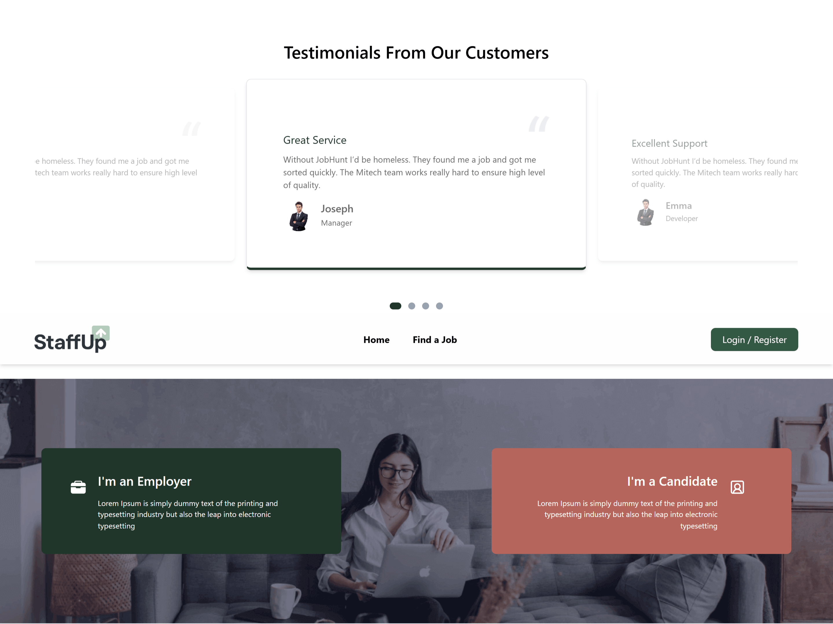 StaffUp - Job Detail Page